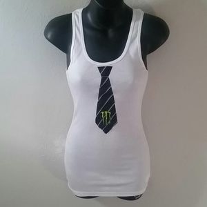 👽 NWT Monster Energy Drink Tue Print Ribbed Tank